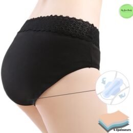 Culotte menstruelle dentelle